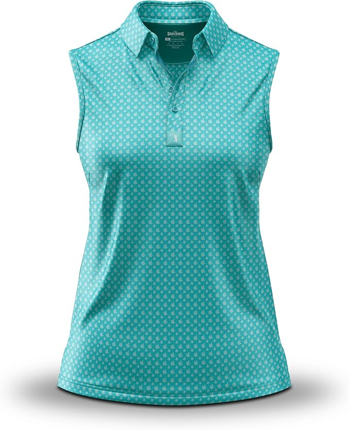 Bogey Bros Sleeveless Golf Polo for Women – Athletic Fit, UPF 50, Moisture Wicking, 92% Polyest... | Amazon (US)