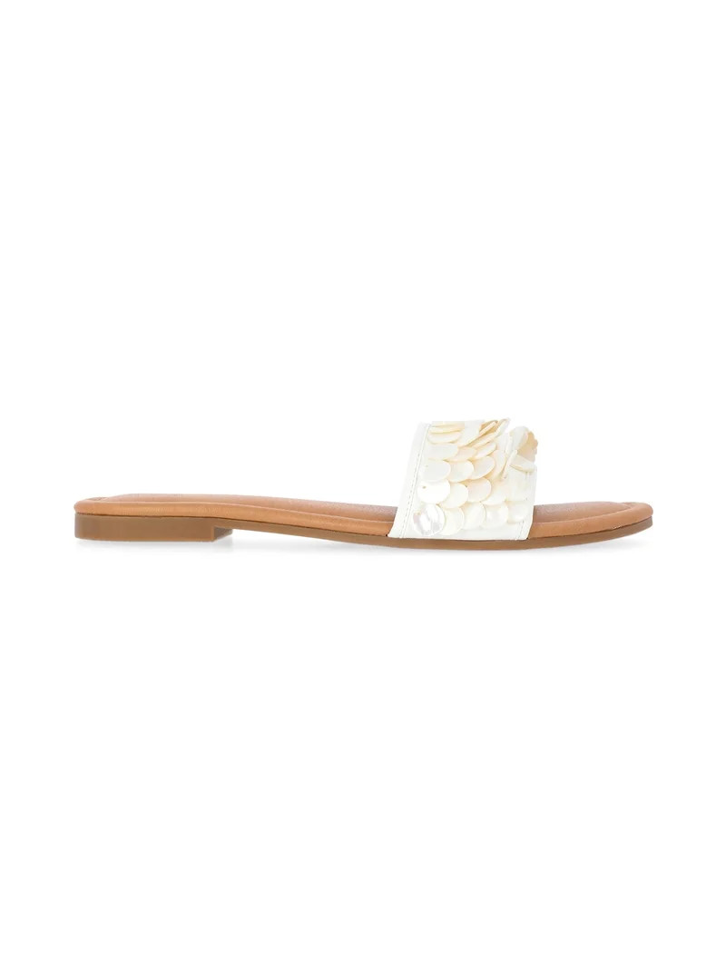 Time and Tru Women's Shell Slide Sandals | Walmart (US)