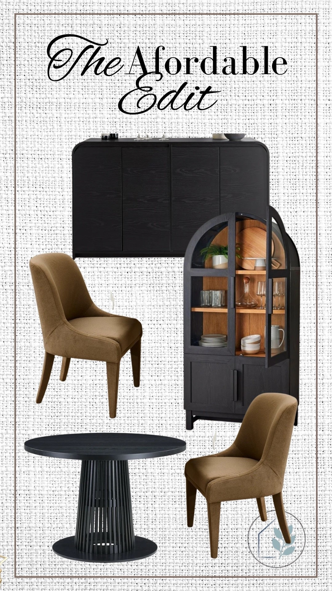 The affordable edit for your home. 
Dining room. Walmart edit  

#LTKHome