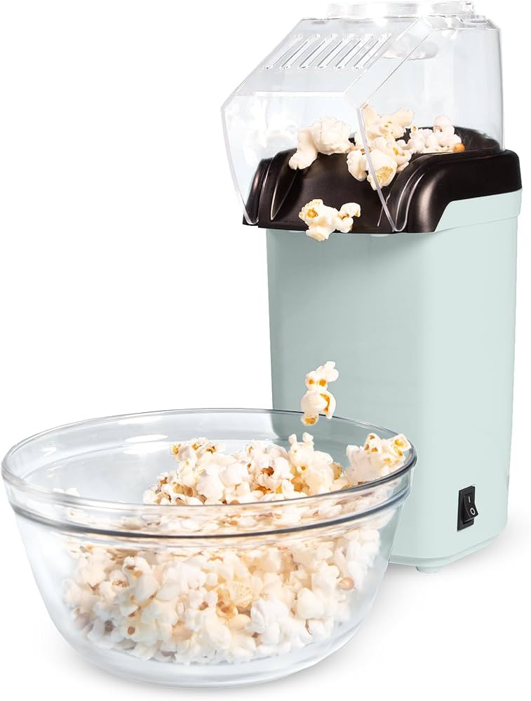 Tasty Hot Air Popcorn Popper, Healthy and Delicious Popcorn in Minutes, Fast and Easy-to-Use, Bui... | Amazon (US)