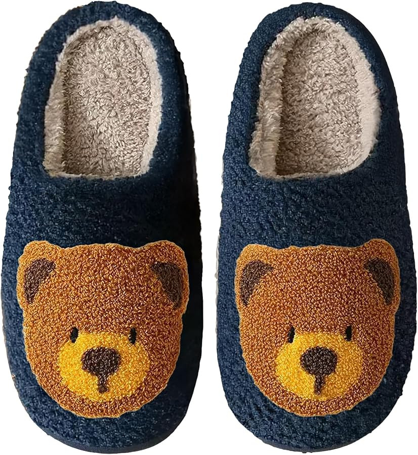 Christmas Slippers Reindeer Slippers for Women and Men Holiday Halloween Slippers Indoor Bedroom ... | Amazon (US)