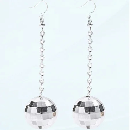 Disco Ball Earrings for Women - 70 s Halloween Earrings Women s Costume Accessories - Choice of Color | Walmart (US)