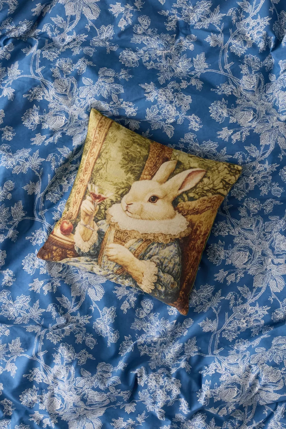 Renaissance Critters Velvet Throw Pillow | Urban Outfitters (US and RoW)
