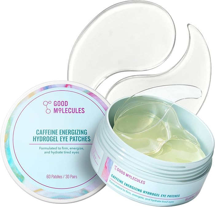 Good Molecules Caffeine Energizing Hydrogel Eye Patches - Eye Mask with Hyaluronic Acid Hydrate a... | Amazon (US)