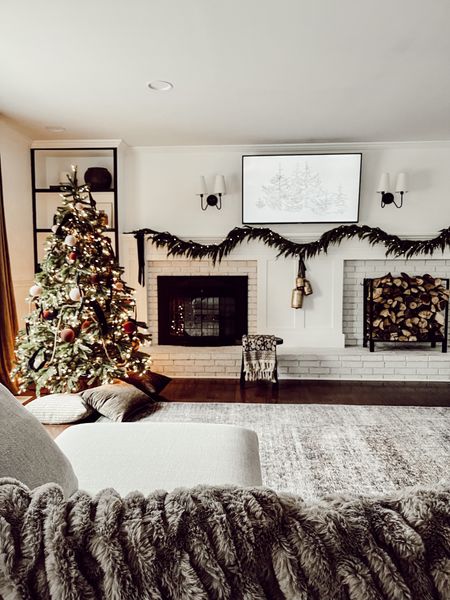 Cozy fireplace mantel decor, fireplace decor, Christmas mantel, wayfair, Christmas tree

#LTKhome #LTKunder100 #LTKHoliday