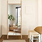 Amazon.com: NeuType Full Length Mirror, 65"x22" Solid Wood Ladder Wall-Mounted Mirror, Floor Mirr... | Amazon (US)