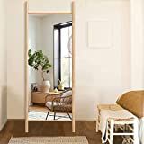 Amazon.com: NeuType Full Length Mirror, 65"x22" Solid Wood Ladder Wall-Mounted Mirror, Floor Mirr... | Amazon (US)