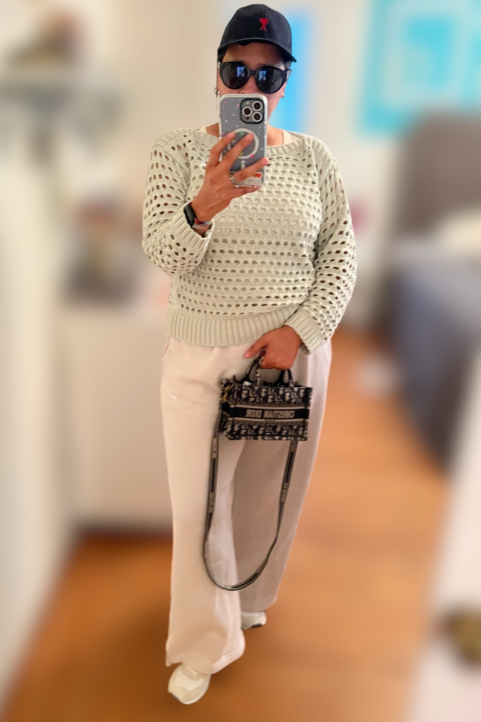 OOTD for errands 
Hat: Ami Paris
Sweater: Target x Jenee Naylor
Tank: Uniqlo 
Pants: Nike
Bag:Dior
Shoe: New Balance 

#LTKStyleTip #LTKMidsize