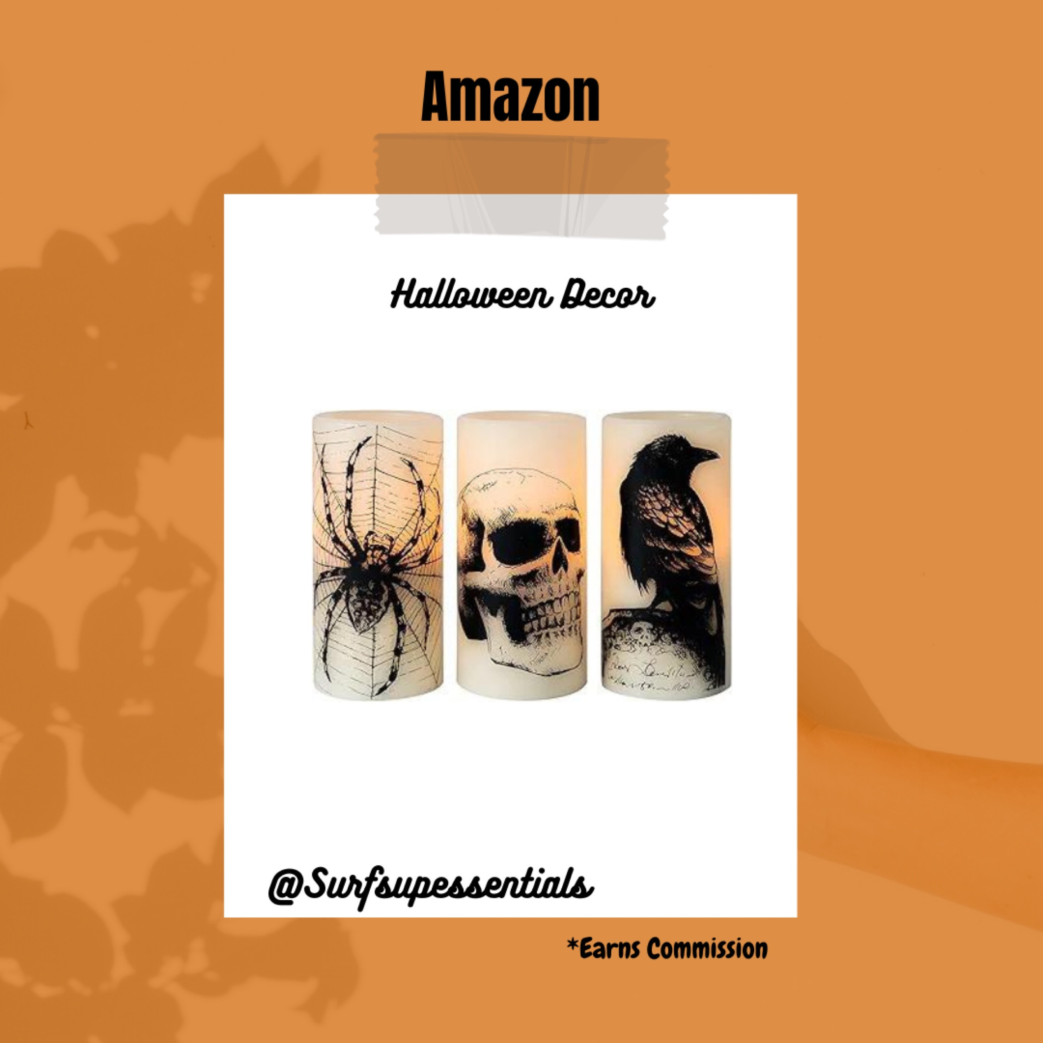 A perfectly spooky way to decorate your home space with this season with these battery operated candles, linked here

#LTKHome #LTKHalloween #LTKParties