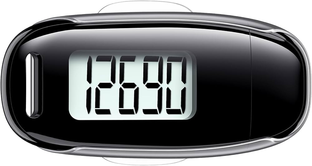 3D Pedometer for Walking, Simple Walking Step Counter with Removable Clip and Strap, USB Recharge... | Amazon (US)
