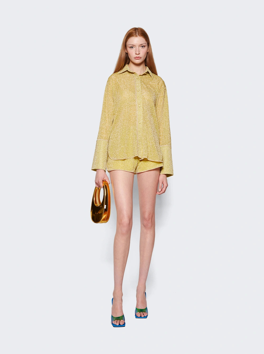 Metallic Mini Swipe Bag Gold | The Webster