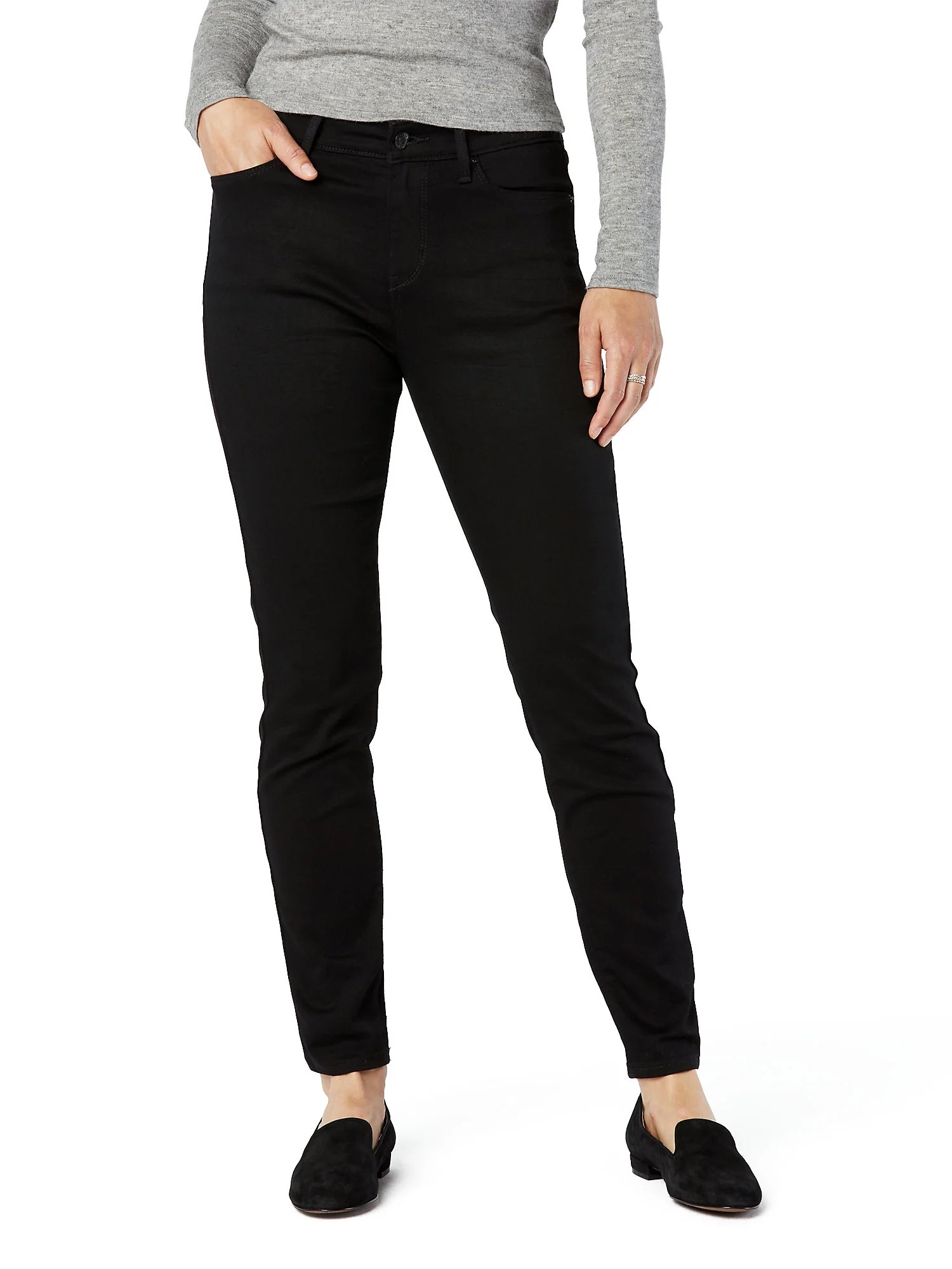 Levi Strauss Signature Women's and Women's Plus Mid Rise Skinny Jeans, Sizes 2-28 | Walmart (US)