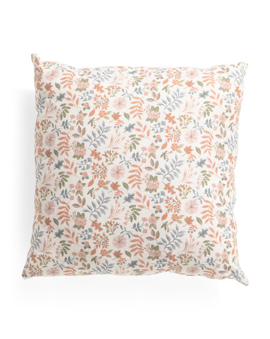 20x20 Washed Printed Cotton Slub Pillow | TJ Maxx