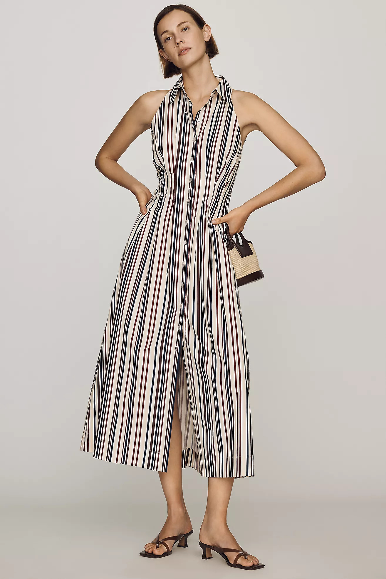 Tobie Sleeveless Shirt Dress by Exquise | Anthropologie (US)