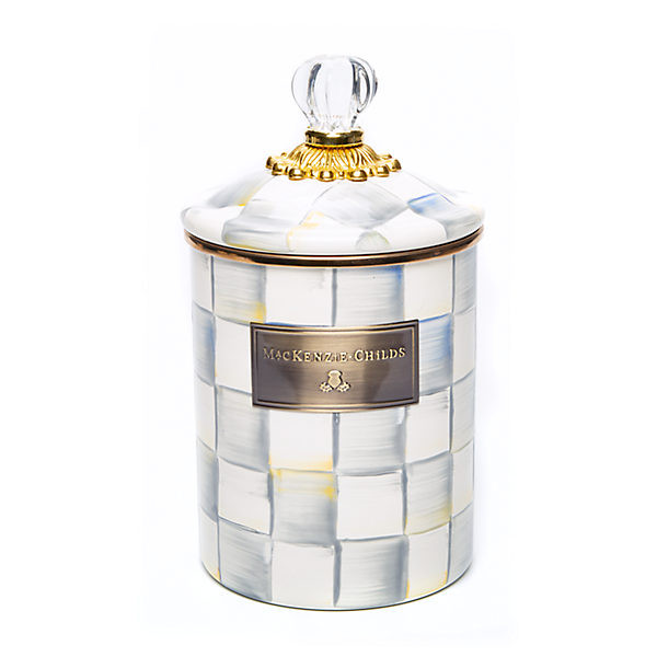 MacKenzie-Childs Sterling Check Medium Canister | MacKenzie-Childs