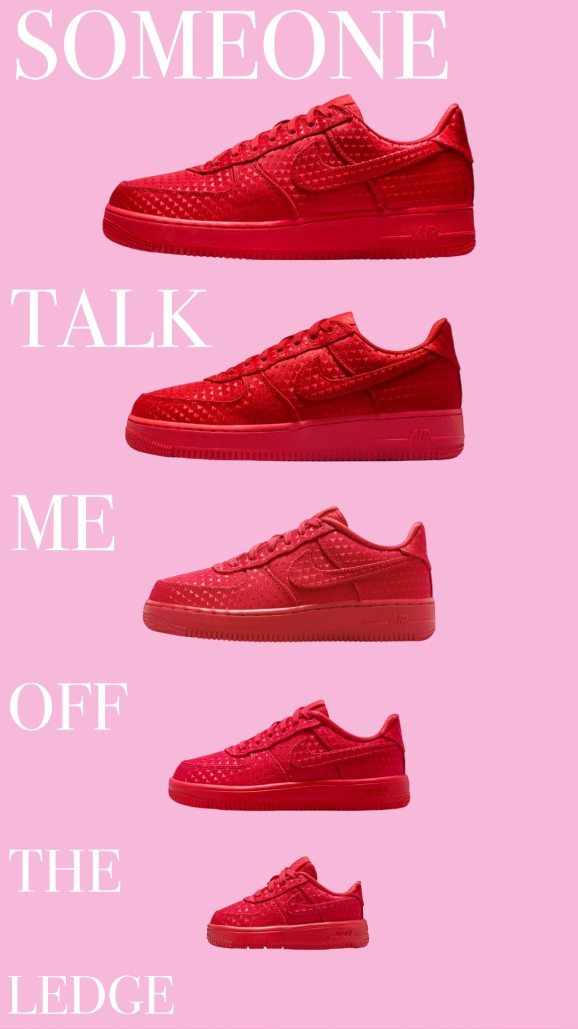 OMG OMG OMG ♥️

having a hard time not buying these KNOWING their tiny feet will grow out of them in a month 🥰🥹

#valentines #shoecrush #nike #heartmonth 

#LTKMens #LTKKids #LTKValentine