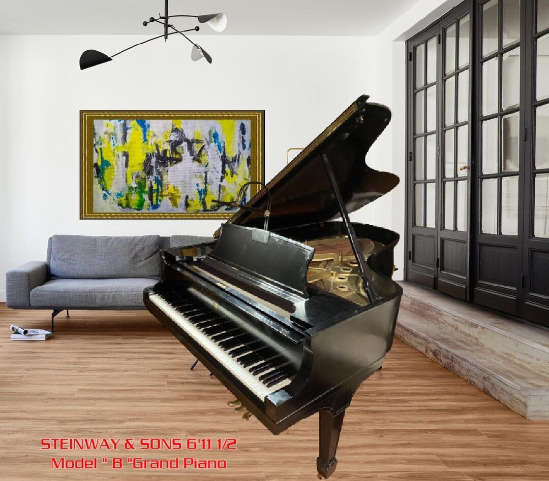 Steinway Model B 6’ 11”, Black Satin, Rebuilt in 2008, See Video link in Description, Move is... | Etsy (US)