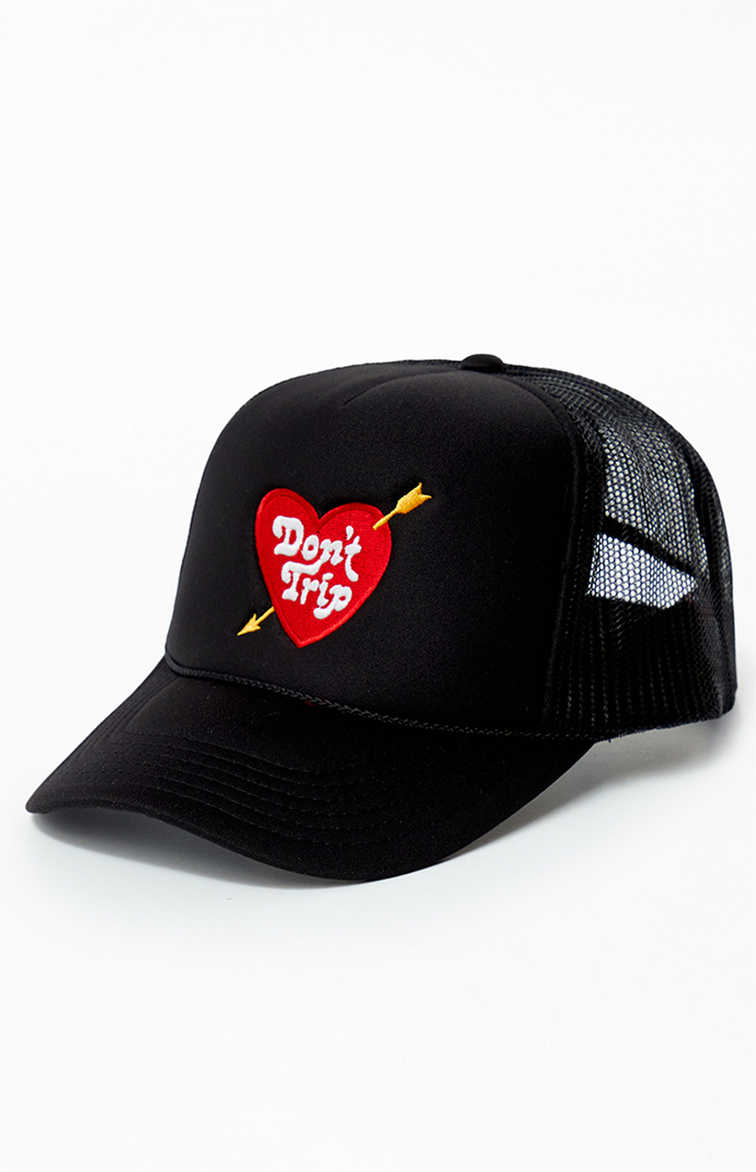 Free & Easy Heart & Arrow Don't Trip Trucker Hat | PacSun