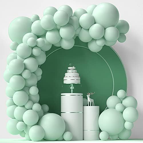 Pastel Mint Green Balloon Kit, 5in, 12in 18in, 84 Pieces | Amazon (US)