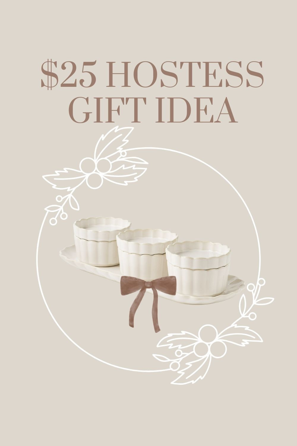 This little stoneware serving set is so pretty and would make a great hostess gift! Comes in a cute package so all you’d have to do it tie a bow around it. Ships fast! 