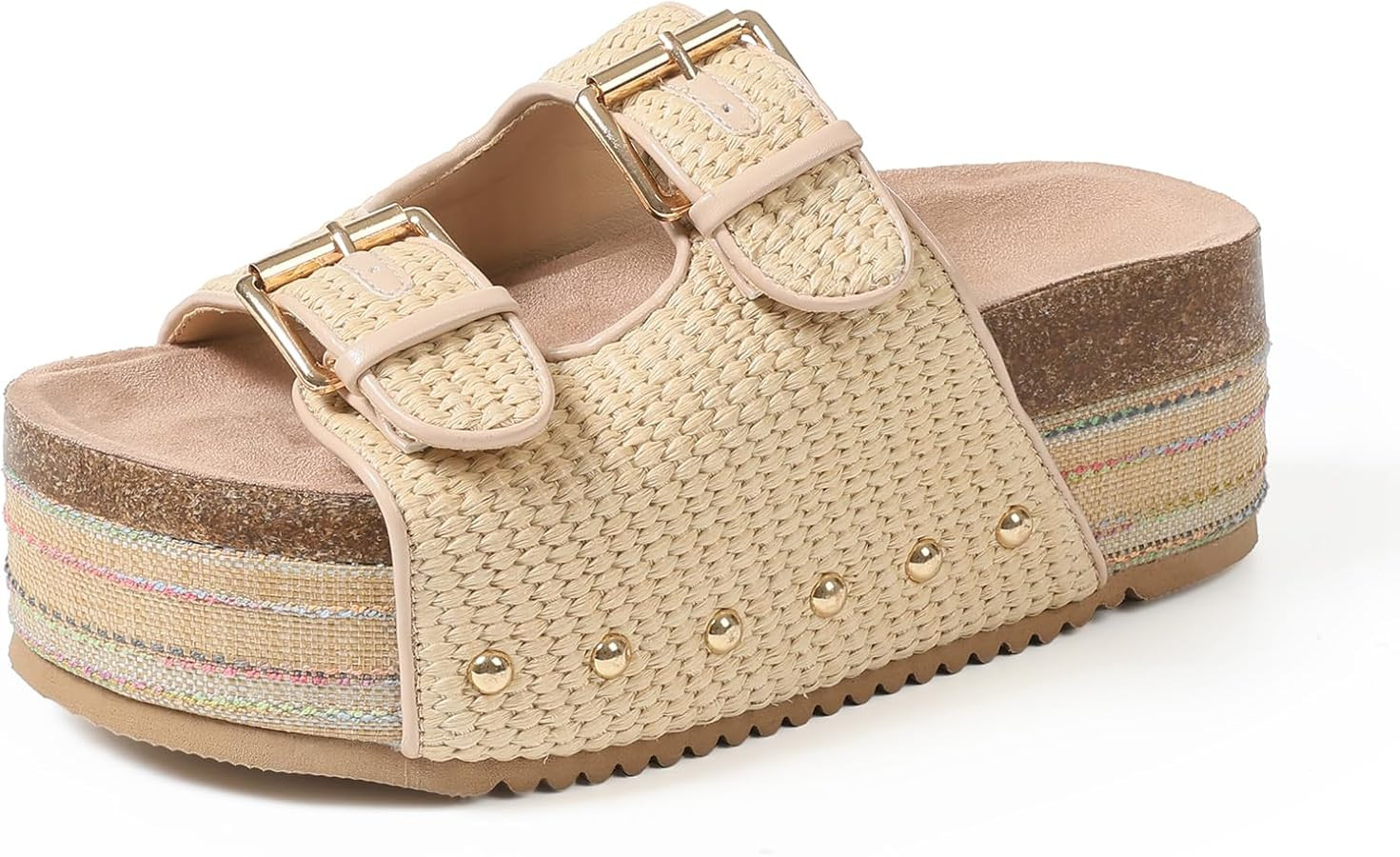 mikarka Raffia Platform Sandals for Women 2025: Resort Womens Sandals Comfortable - Summer Beach ... | Amazon (US)