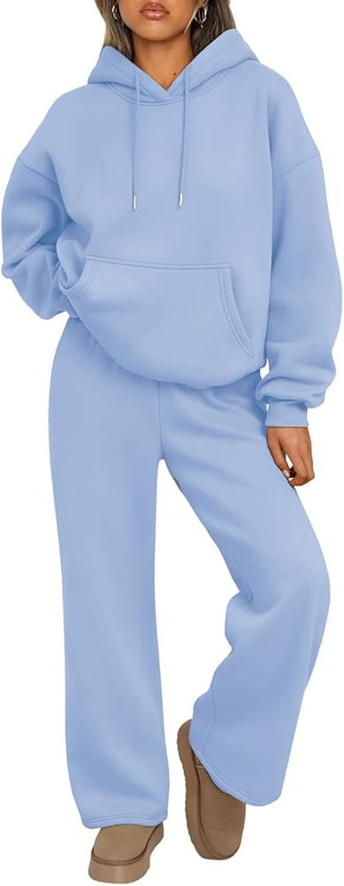 Sweats Sets for Women Comfy Hoodie Sweatsuit Sets Fall Fashion Clothes | Amazon (US)