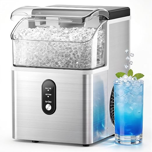 Electactic Nugget Ice Maker Countertop, 35Lbs/24H, Ready in 7 Mins Pebble Ice Maker Machine, Self... | Amazon (US)