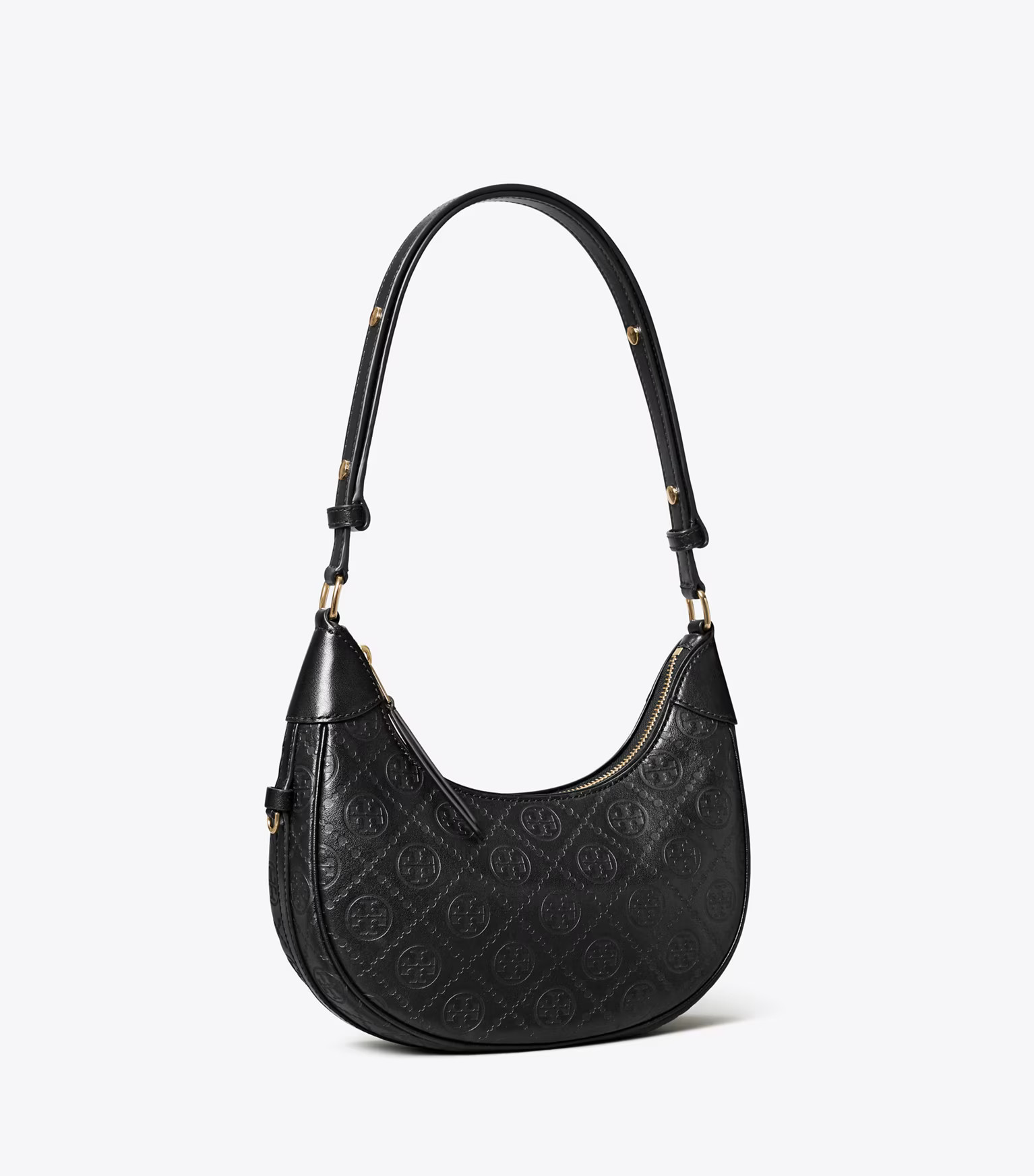 T Monogram Leather Crescent Bag: Women's Designer Shoulder Bags | Tory Burch | Tory Burch (US)