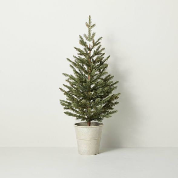 36&#34; Faux Porch Potted Pine Tree - Hearth &#38; Hand&#8482; with Magnolia | Target