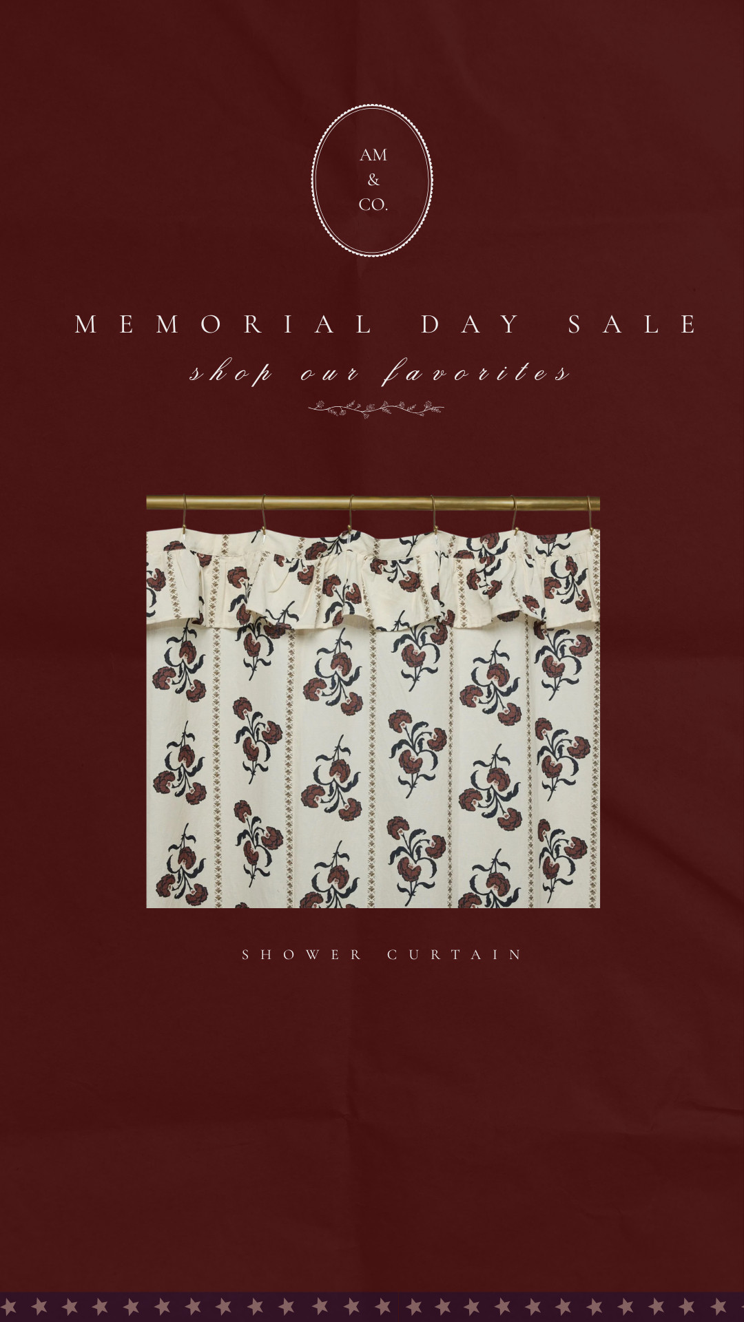 Memorial Day Sale - This shower curtain adds so much charm to the space! 

 #LTKHome #LTKSaleAlert