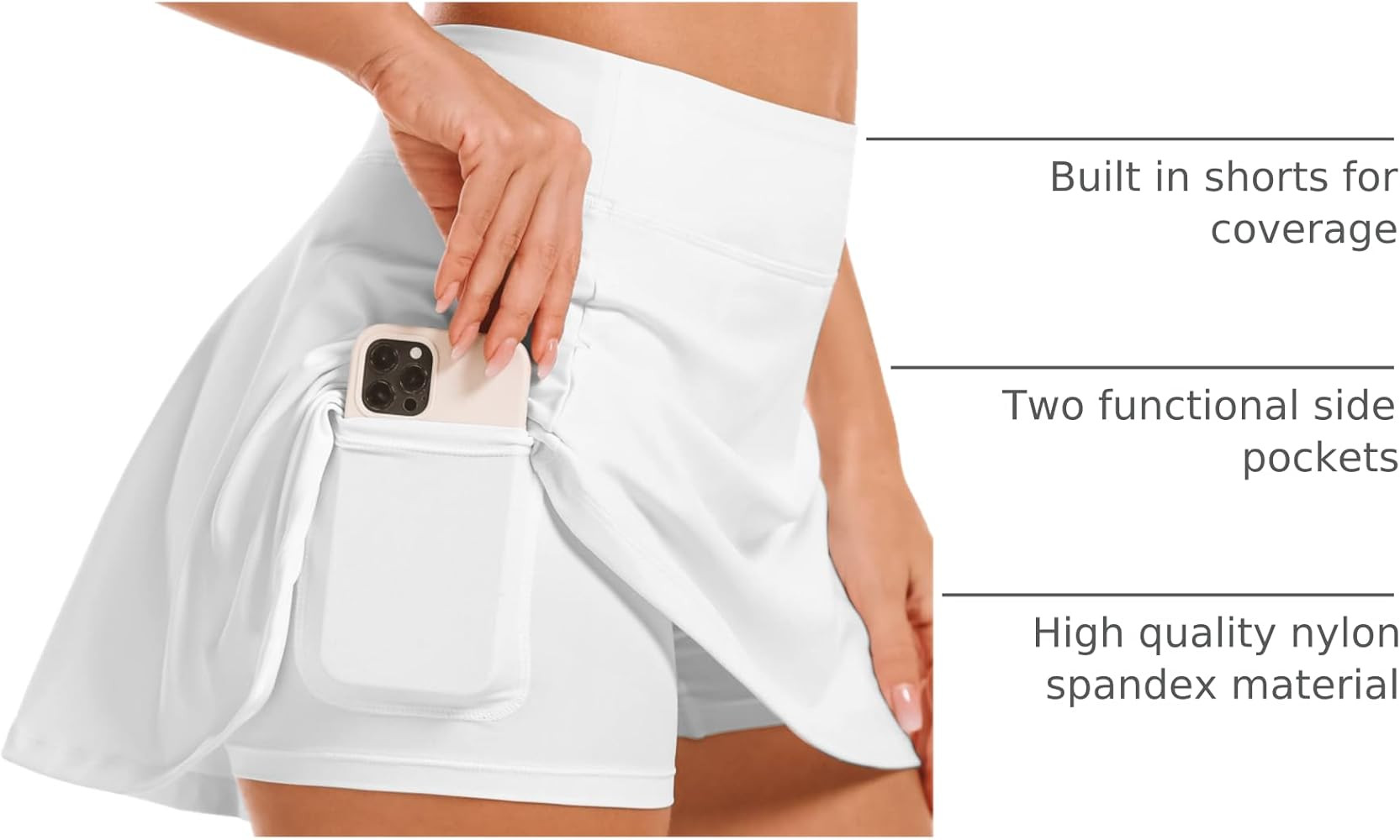 Women's Tennis Golf Skirts High Waisted with Pockets Inner Shorts for Athletic Skorts Sports Runn... | Amazon (US)