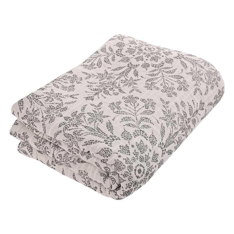 Found & Fable 3-Piece Black & White Floral Matelassé Coverlet Set, King | At Home