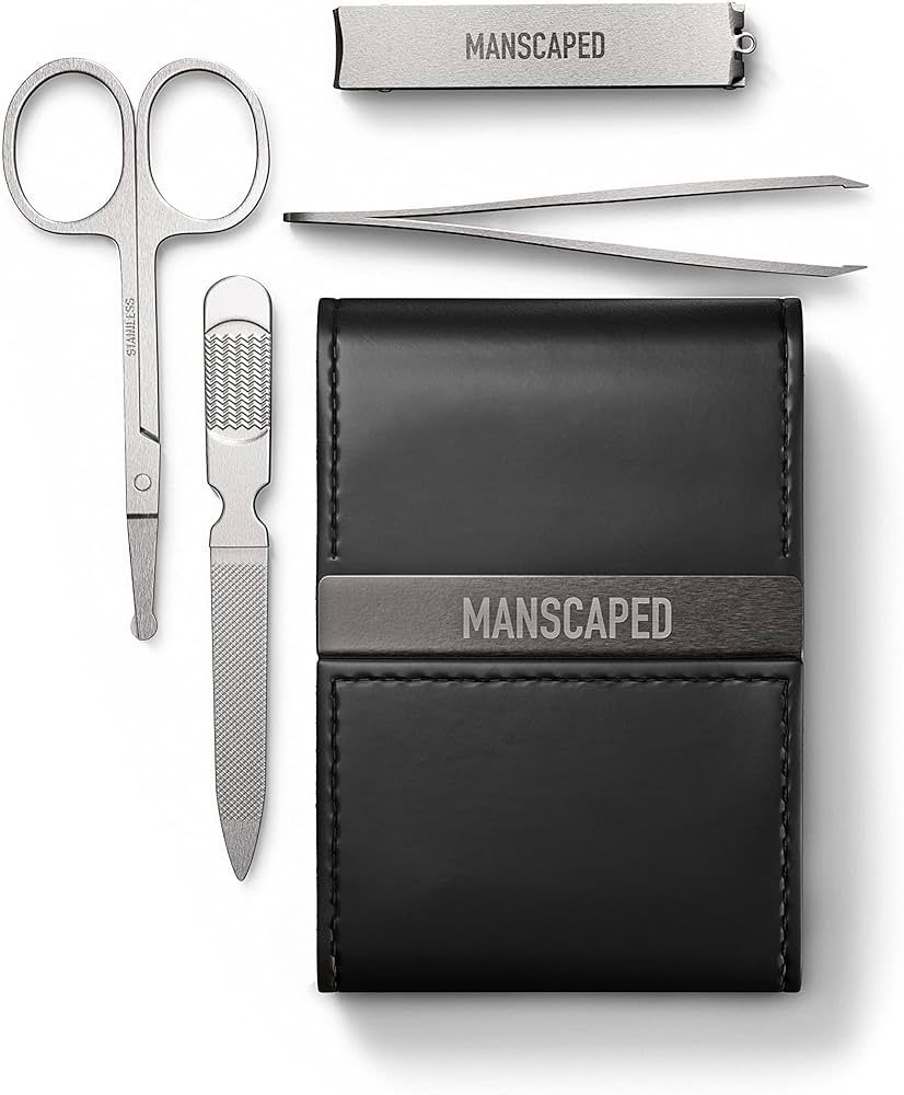 MANSCAPED® Shears 2.0 Tempered Stainless Steel Men's Nail Kit, Fingernail Clippers, Safety Sciss... | Amazon (US)
