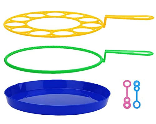 B bangcool Big Bubble Wands Set: Large Bubble Maker, Giant Bubble Wand Bubbles Maker with Tray Bubble Sticks for Kids | Amazon (US)