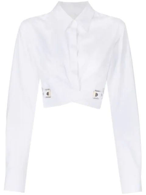 Dion Lee Cropped buckle-detail Shirt - Farfetch | Farfetch Global