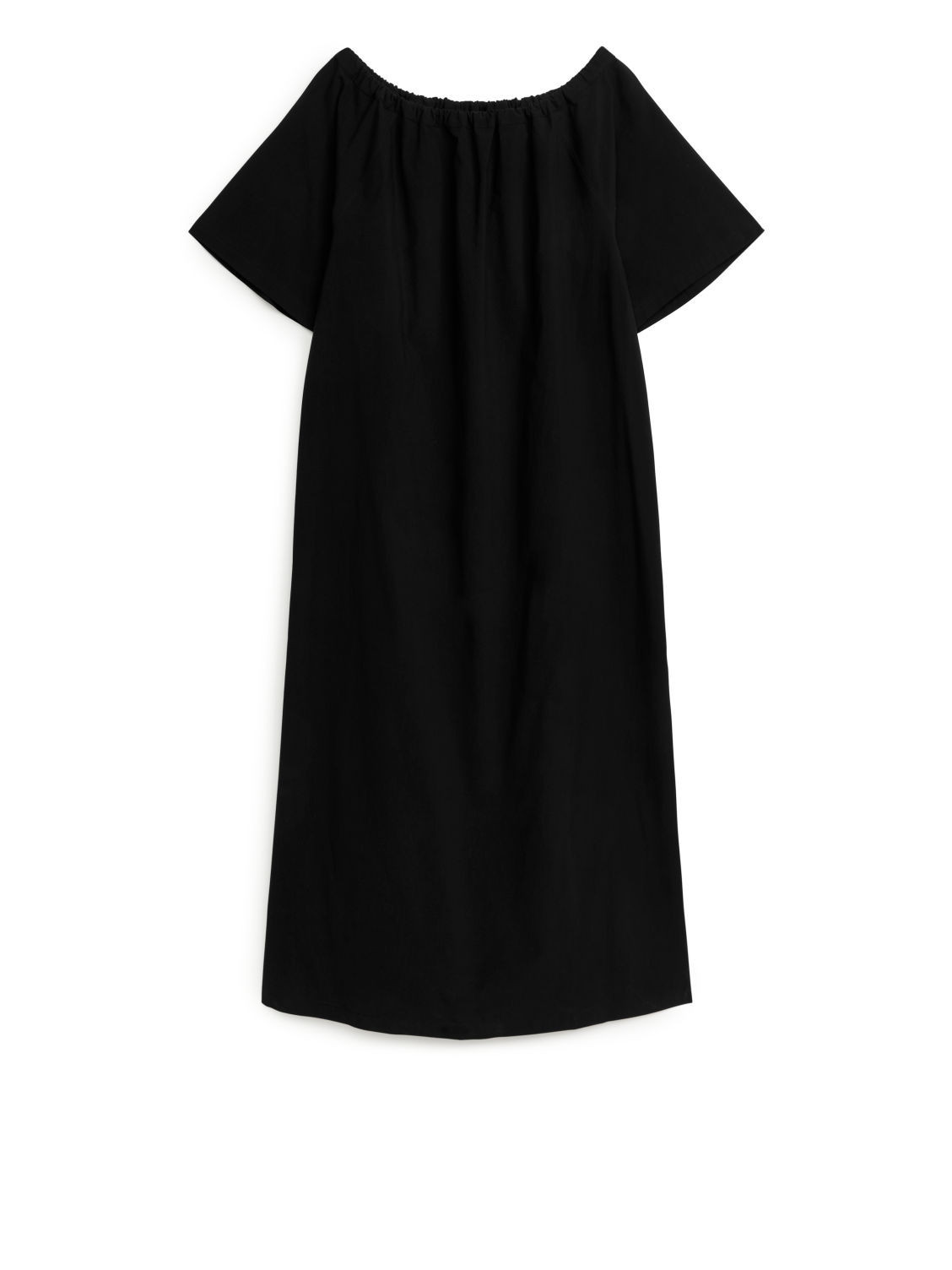 Off-Shoulder Maxi Dress - Black | ARKET (US&UK)