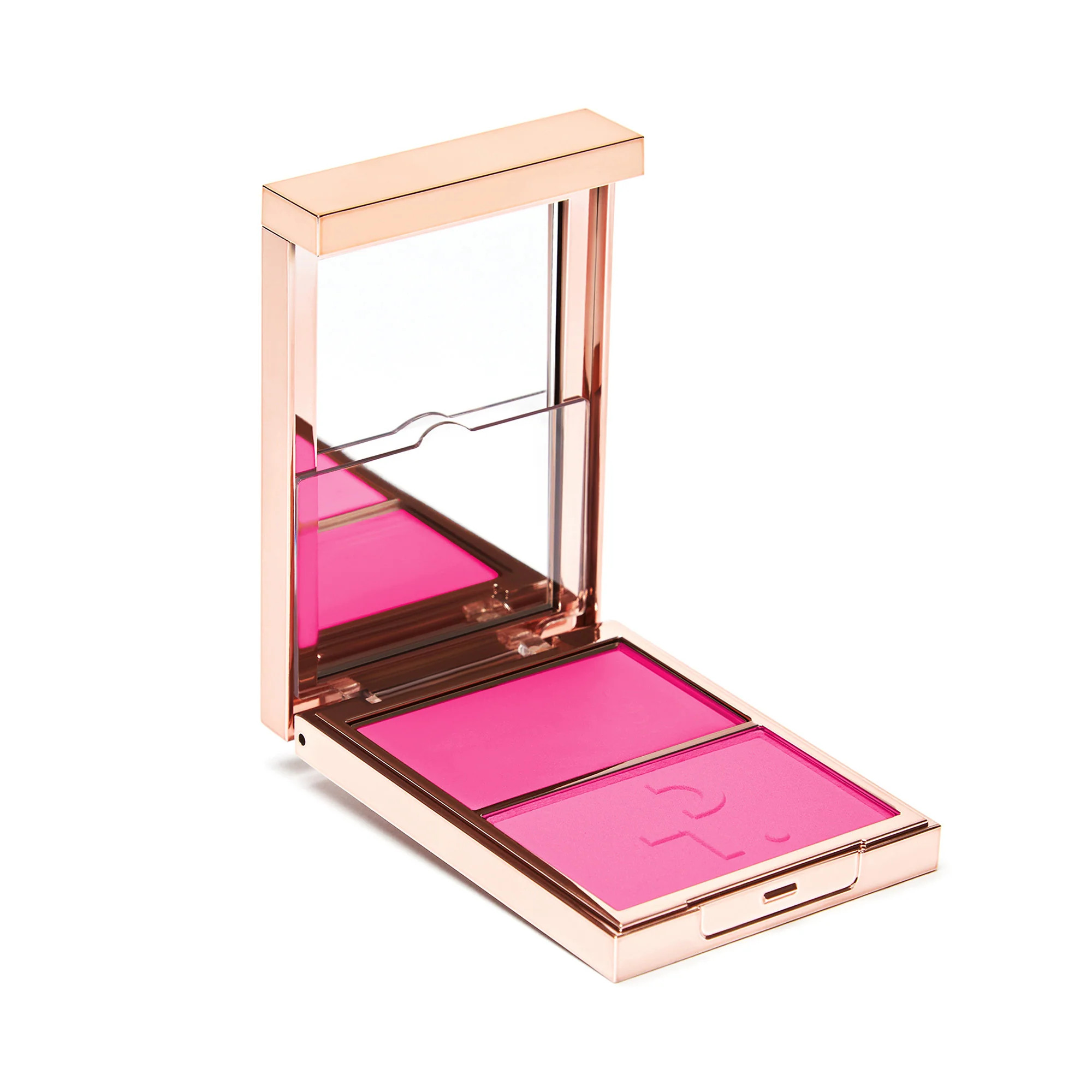 Major Headlines Double-Take Crème & Powder Blush Duo She's Giving (Vibrant Blue Pink) | Patrick Ta Beauty