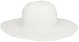San Diego Hat Women's Cotton Crochet 4 Inch Brim Floppy Hat White, One Size | Amazon (US)