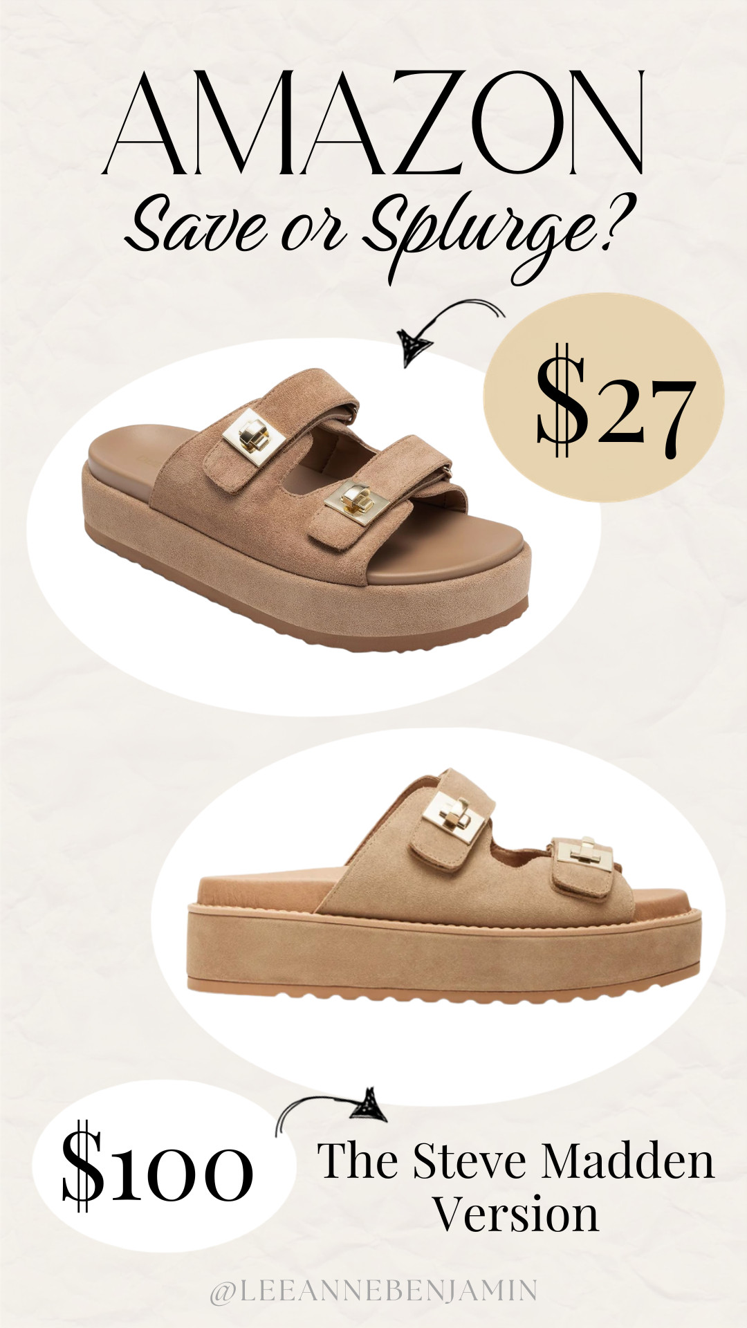 Would you save or splurge on these adorable platform slides for fall?  

 #LTKootd #LTKOver40 #LTKSaleAlert