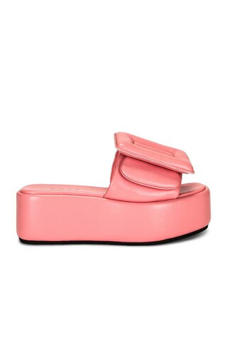 Boyy Puffy Platform Sandal in Flamingo | FWRD | FWRD 
