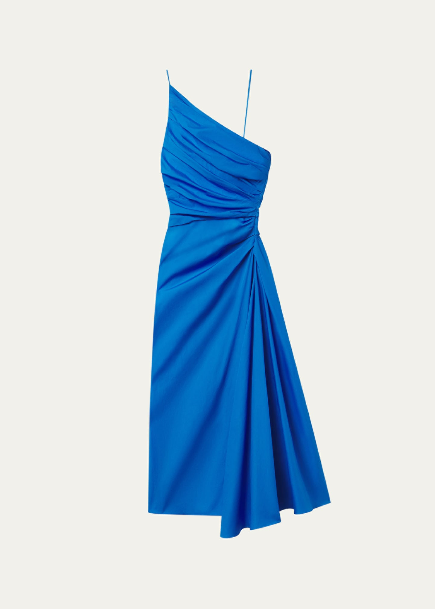 A.L.C. Juno Ruched One-Shoulder Midi Dress | Bergdorf Goodman