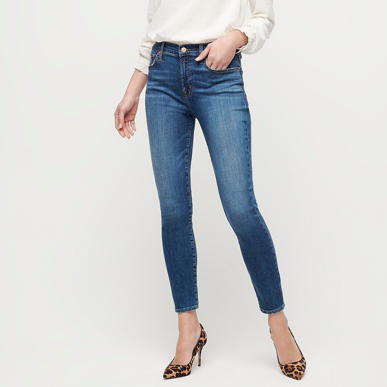 9" high-rise toothpick jean in Blue Nile wash | J.Crew US