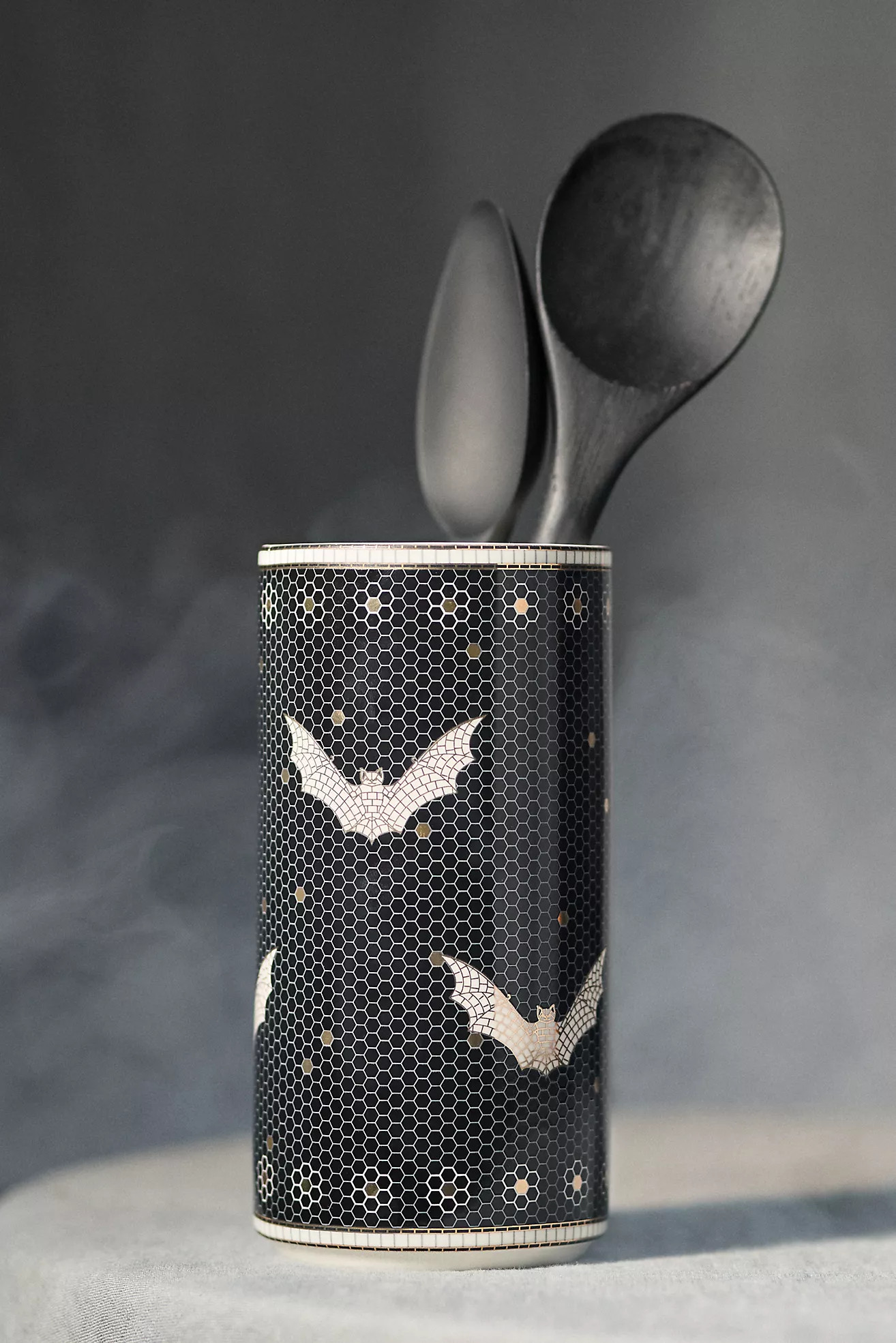 The Bistro Tile Stoneware Vase: Halloween Edition | Anthropologie (US)