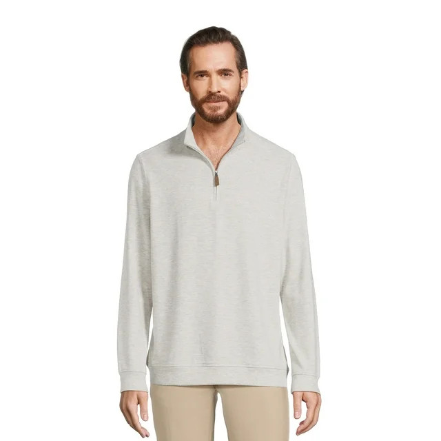 George Men's Knit Quarter Zip Pullover Top | Walmart (US)