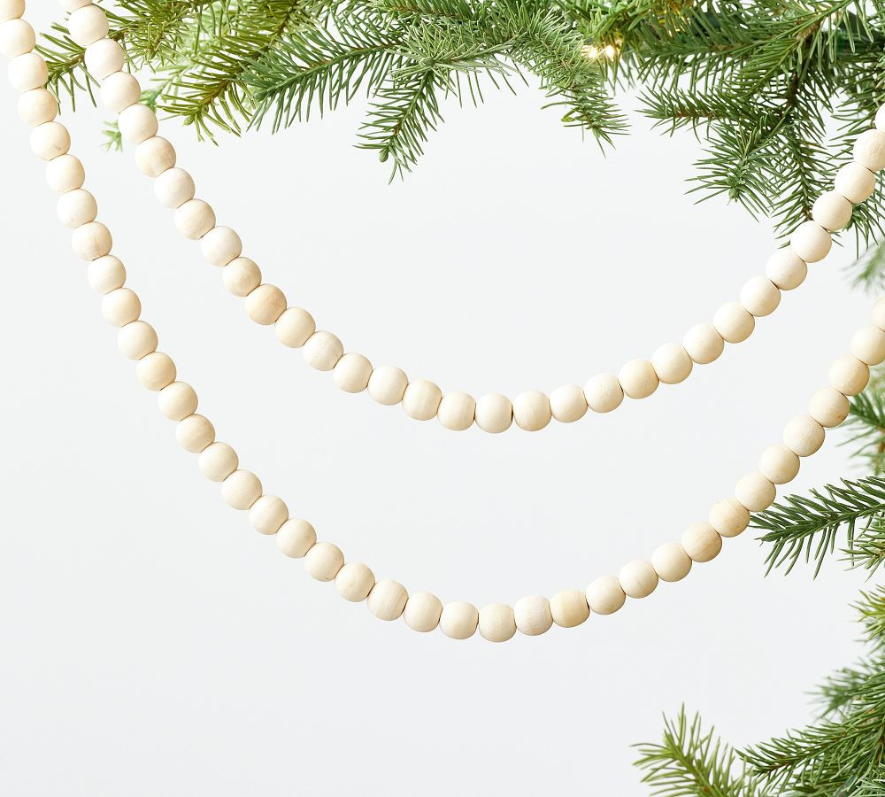 Wood Beaded Garland | Pottery Barn (US)