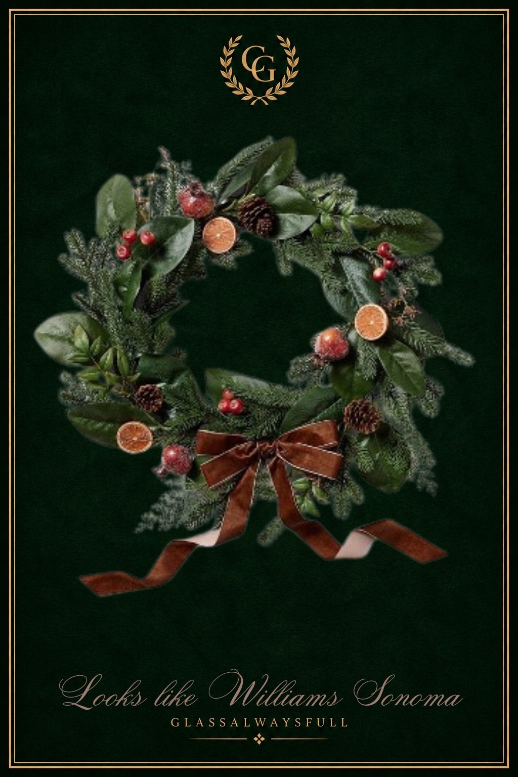 This wreath is stunning! Looks like Williams Sonoma for less. Christmas decor, Christmas wreath, Ralph Lauren Christmas. Glassalwaysfull

#LTKSeasonal #LTKHome #LTKOver40