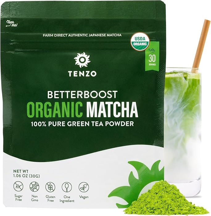 Tenzo Matcha Green Tea Powder - USDA Organic Premium Grade - Authentic Japanese Matcha Tea - Latt... | Amazon (US)