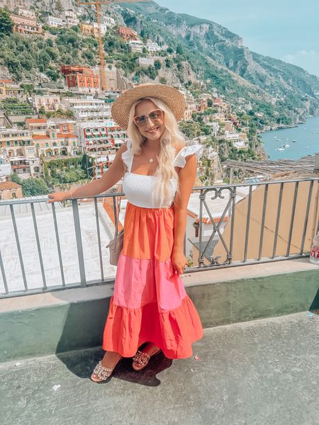 Even though I’ve seen a million photos of Positano, nothing compares to being here in person🥹😍  

This color block dress was perfect for roaming the streets of town from @showpo (linked on my LTK, Link in bio) 