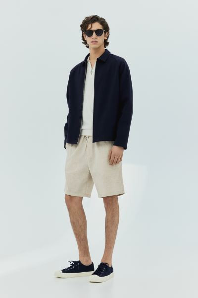 Regular Fit Shorts - Regular waist - Short - Black - Men | H&M US | H&M (US + CA)