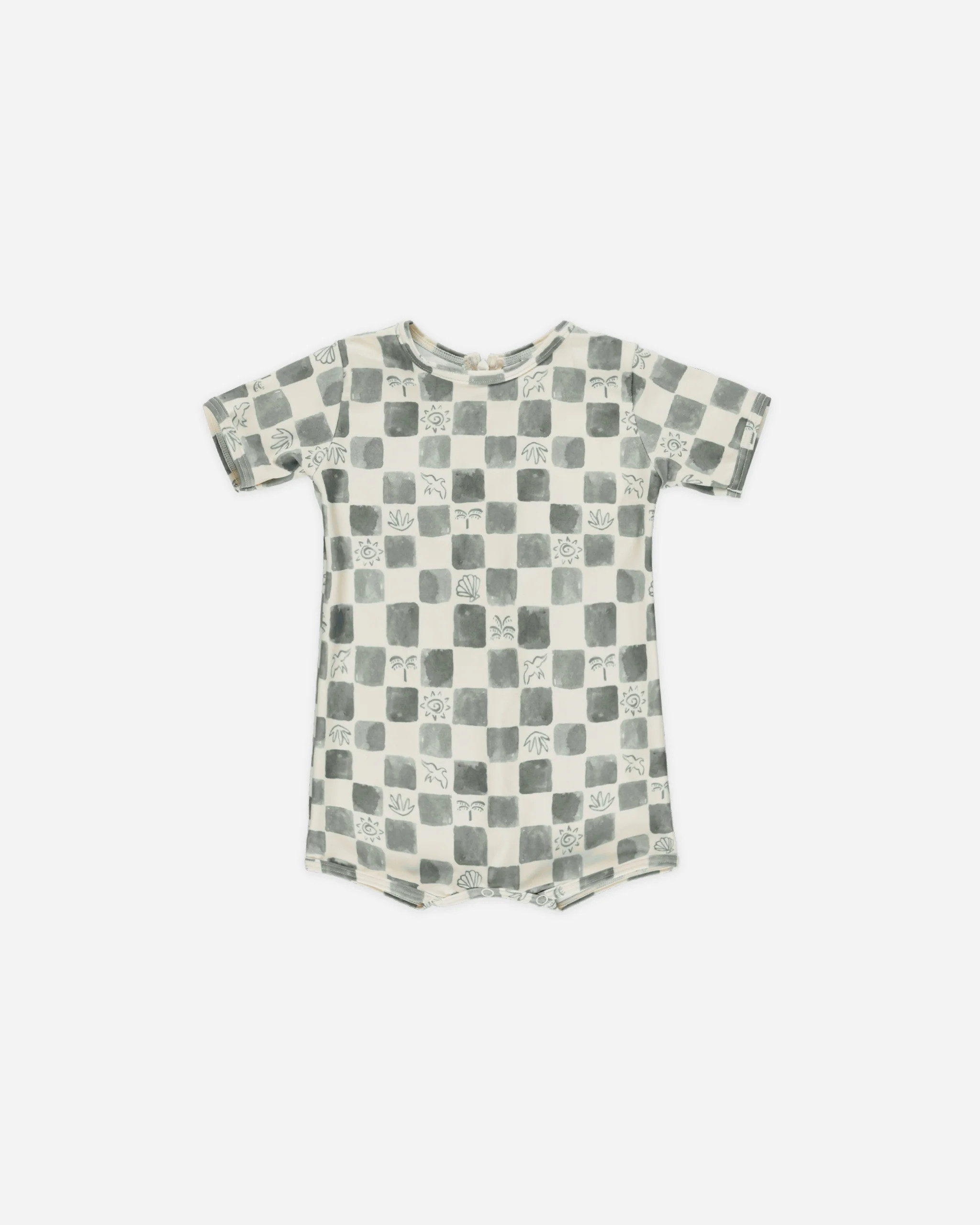 Shorty One-Piece || Coastal Check | Rylee + Cru